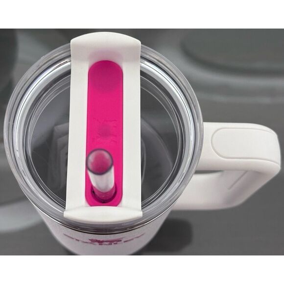 Stanley‎ Quencher H2.0 FlowState Tumbler 30oz, CRYSTAL CRUSH WHITE - Picture 4 of 5